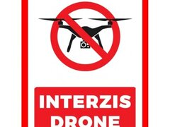 Placuta interzis drone